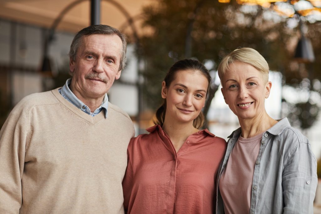 Parents with daughter